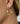 Lovely hoop earrings with 3 hearts